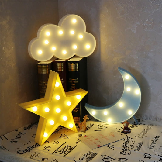 Cloud Star Moon LED Night Lights