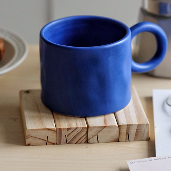 organic form modern mugs - Blue